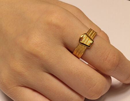 14 Ayar Altın Trabzon Hasır Yüzük