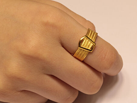  14 Ayar Altın Trabzon Hasır Yüzük