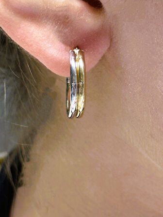  14 Ayar Altın Halka Küpe 25123