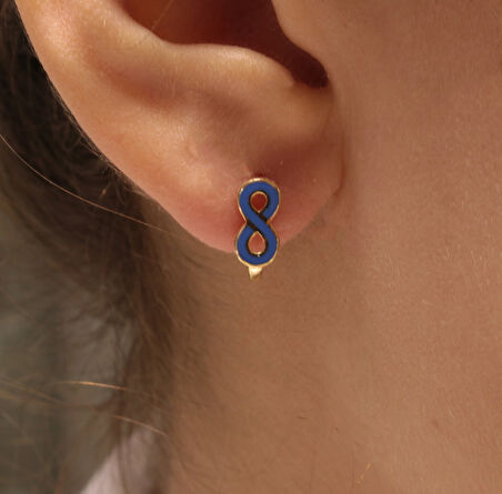  Altın Sonsuzluk Model Çocuk Küpesi  390006