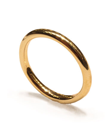  14 Ayar Altın Simit Model Bombeli Alyans 20033