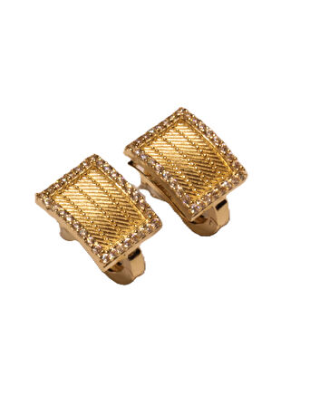  14 Ayar Altın Trabzon Hasır Model J Küpe 25188