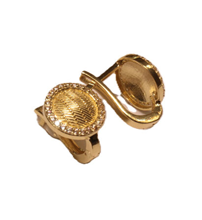  14 Ayar Altın Trabzon Hasır Model J Küpe