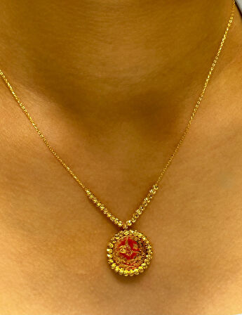 Altın Dorika Çeyrek Toplu Reşat Baskı Zincir 3624