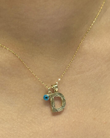 Altın D Harfli Aynalı Zincir