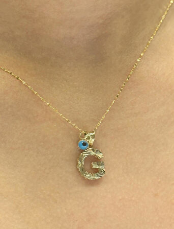  Altın G Harfli Aynalı Zincir