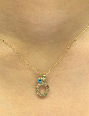  Altın O Harfli Aynalı Zincir