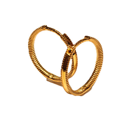 14 Ayar Altın Ajda Halka Küpe 25204