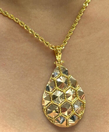  14 Ayar Altın Dorika Toplu Kolye Ucu 2720-1