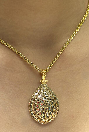  14 Ayar Altın Pullu Model Kolye Ucu 2720-2