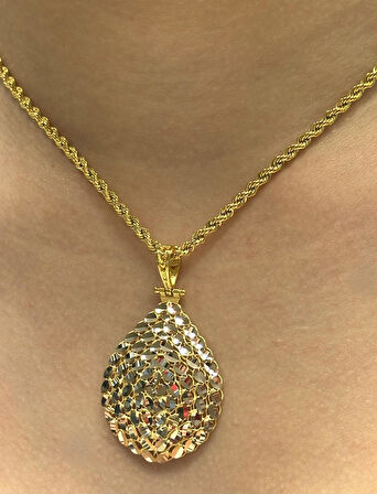  14 Ayar Altın Pullu Model Kolye Ucu 2720-2