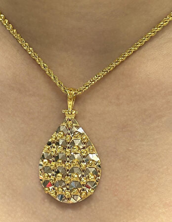  14 Ayar Altın Dorika Toplu Kolye Ucu 2720-4