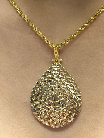  14 Ayar Altın Pullu Model Kolye Ucu 2720-7