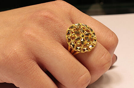 Altın Dorika Toplu Yüzük