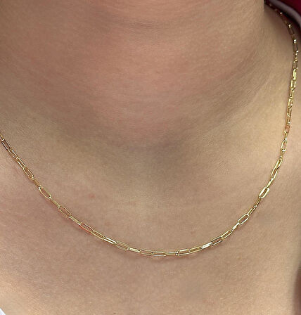  14 Ayar Altın Ataç Zincir