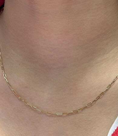  14 Ayar Altın Ataç Zincir