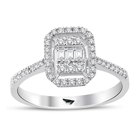 Altın Baget Taş Yüzük 34288