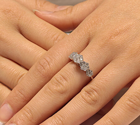  Altın Coronet Beştaş Yüzük 34510