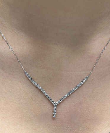 14 Ayar Beyaz Altın Su Yolu Düğün-Nişan Seti