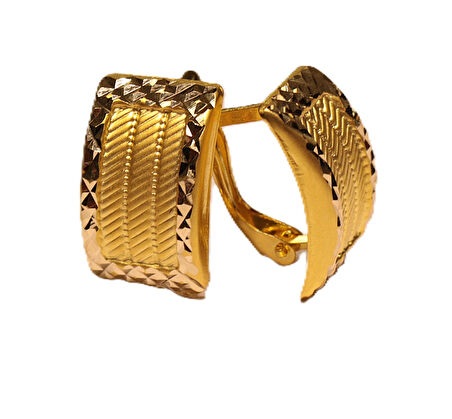  14 Ayar Altın Trabzon Hasır Küpe