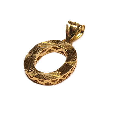  Altın 3 Boyutlu O Harfi