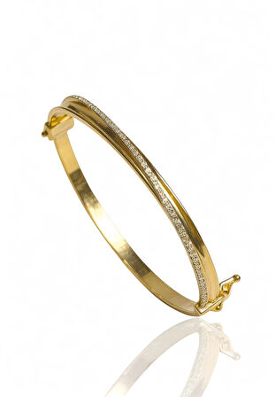 Altın Suyolu Kelepçe Bilezik