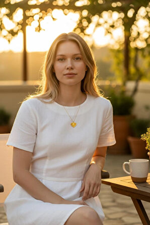 Altın Ş Harfli Aynalı Zincir