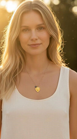  14 Ayar Altın H Harfli Aynalı Zincir