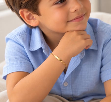14 Ayar Altın Ataç Model Bebek Künye