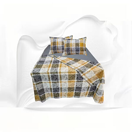 Çift kişilik %100 pamuklu(nevresim 200x225)Lastikli Çarşaf 180x200x30(fermuarlı yastık kılıfı 50x70)