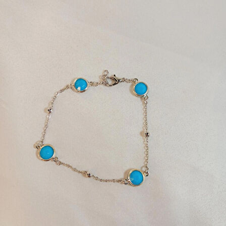 Crystal Atelier Gümüş Sıra Taşlı Bileklik, Gümüş Renkli Sıra Taşlı Bileklik, Gümüş Rodyumlu Taşlı Sıra Taşlı Bileklik, Sıra Taşlı Tasarım Gümüş Kaplama Bileklik, Sıra Taşlı Bileklik, Sıra Taşlı Tasarım Bileklik
