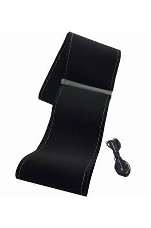 Vw Passat Uyumlu Dikmeli Direksiyon Kılıfı Alkantara Gri Yüzüklü A Plus