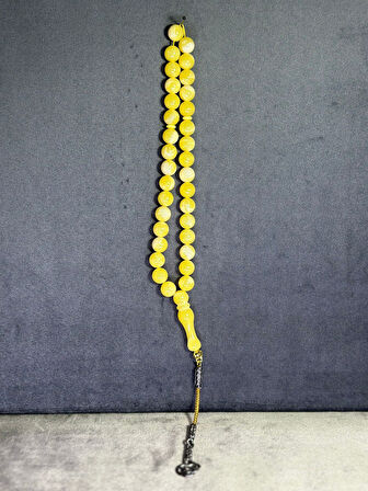 SEVGİLİYE ÖZEL HEDİYE TESBİH BEYRUT TOZ KEHRİBAR KÜRE KESİM H-1073.