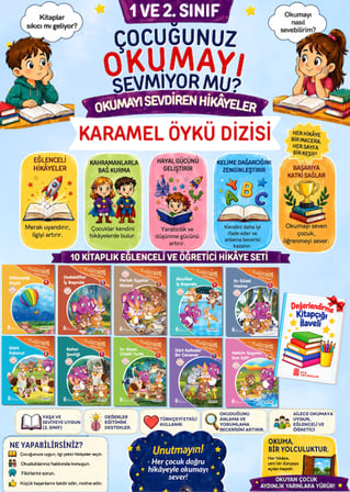 2.Sınıflar Okumaya Sevdiren En Hikaye Seti 10'lu