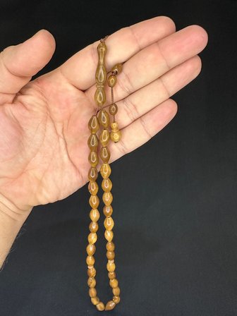 SEVGİLİYE ÖZEL HEDİYE KUKA TESBİH FIÇI KESİM 13MM X 8MM H-1620.