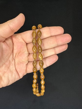 SEVGİLİYE ÖZEL HEDİYE KUKA TESBİH FIÇI KESİM 13MM X 8MM H-1620.