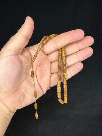 SEVGİLİYE ÖZEL HEDİYE KUKA TESBİH KESME KESİM 9,5MMX5,5MM H-1631.