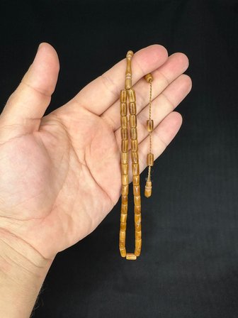 SEVGİLİYE ÖZEL HEDİYE KUKA TESBİH KESME KESİM 9,5MMX5,5MM H-1631.