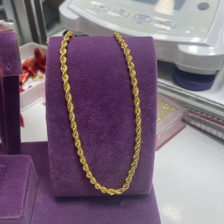 22 Ayar Altın Halat Özel Tasarım 9.03gr 55 CM Kadın Hediye
