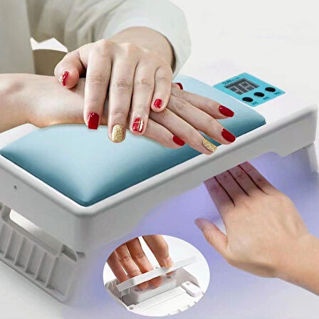 Profesyonel UV/LED Tırnak Kurutucu ve El Yastıklı Manikür Lambası