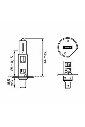 Bosch 1 987 302 801 H1 Eco Ampul 12v 55w P14-5s