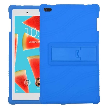 Lenovo Tab 4 8 (tb-8504 Standlı Silikon Kılıf Ultra Koruma Kılıf-(5775) — Renk: Açık Mavi