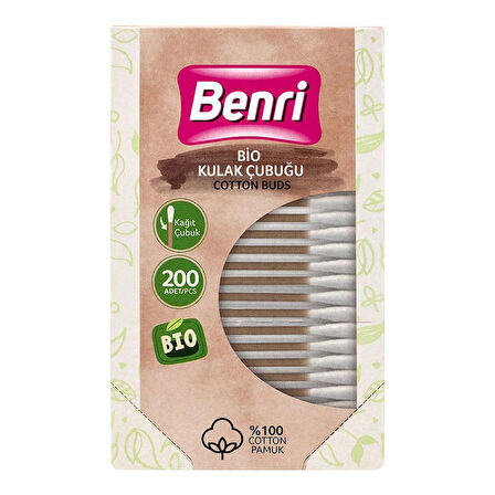 Benri Bio Kulak Çubuğu 200 Adet