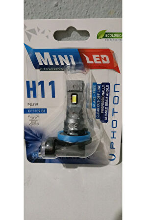 H11 Mini COMPACT  Led Oto Ampul Photon 2li Set 2ADET