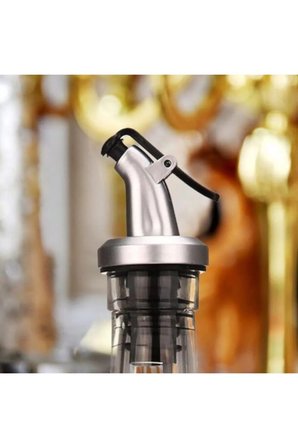 3 Adet Kapaklı Şişe Ucu Servis Aparatı Damlalık Yağdanlık Tıpa