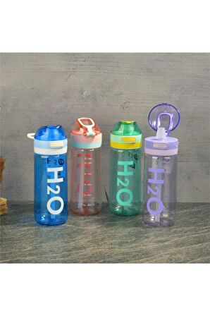 H2O Polikarbon Matara 650 ml Pembe Renk