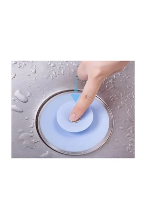 Silikon Lavabo Küvet Süzgeci Kilitli Lavabo Tıkacı Lavabo Küvet Tıpası