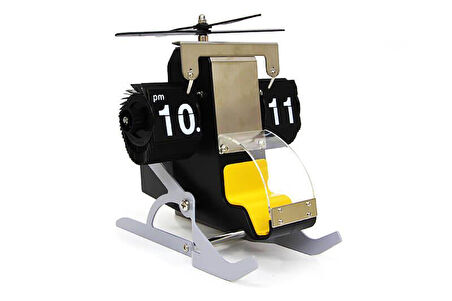 Saat Flip Helicopter Masa Saati Helikopter Model Hediyelik