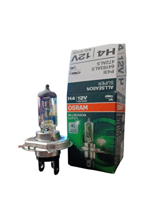 O sra m H4 55/60W Allseason Super +%30 Kolormatik Kar Ve Sis Için Özel OS RAM 4 MEVSİMLİK (1ADET)