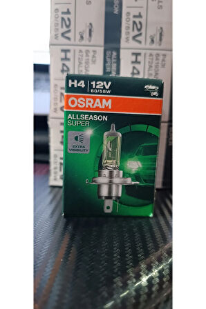 O sra m H4 55/60W Allseason Super +%30 Kolormatik Kar Ve Sis Için Özel OS RAM 4 MEVSİMLİK (1ADET)